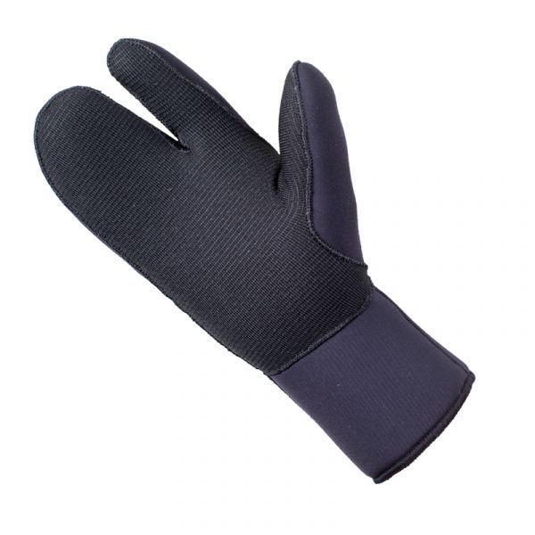 Marlin Nord Ultraglide Black Three-Finger Gloves 7 mm