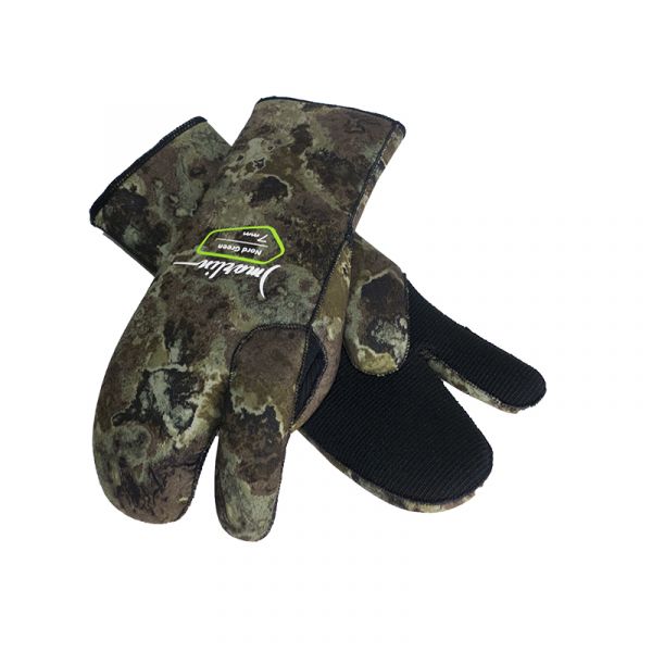 Marlin Nord Green Three-Finger Gloves 7 mm