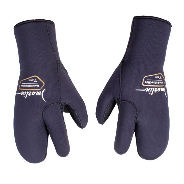 Marlin Nord Ultraglide Black Three-Finger Gloves 7 mm