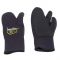 Marlin Nord Black Three-Finger Gloves 7 mm
